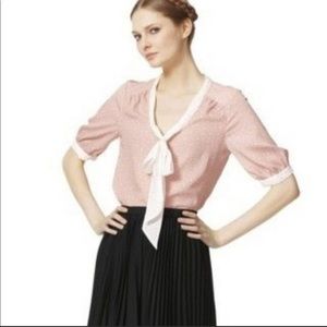 Jason Wu for Target polka dotted tie front blouse